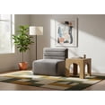 thumbnail image 2 of Meridian Furniture Quincy Grey Velvet Modular Armless Chair, 2 of 27