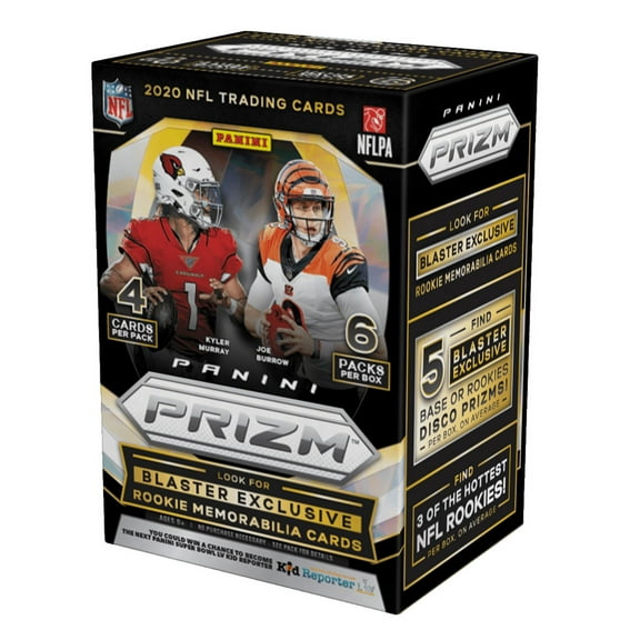 2020 Panini Prizm NFL Football Trading Cards Blaster Box- Feat. Rookies Tua Tagovailoa, Justin Herbert, Joe Burrow | 24 Cards | Blaster Exclusive Lazer Rookie Prizms