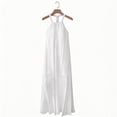 thumbnail image 4 of Tqcoqu Backless Cami Dresses for Women Sleeveless Open Back Lounge Dress Flowy Beach Vacation Maxi Sundress with Back Tie,White,Women's S-XXL, 4 of 6