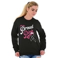 thumbnail image 4 of Supporter Breast Cancer Awareness BCA Women Crewneck Sweatshirt Brisco Brands S, 4 of 6