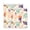 A Flat Vector Illustration, variant on 2-Pack Mesh Laundry Bags Sizes S/M Mesh Zipper Laundry Clothing Wash Bags Green Flat Set with Earth Flowers