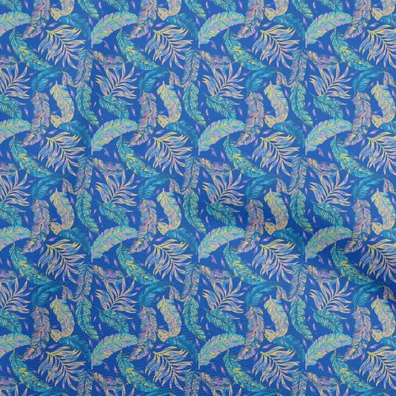 oneOone Cotton Poplin Twill Blue Fabric Heart,Star & Fashion Dress Material Fabric Print Fabric By The Yard 56 Inch Wide
