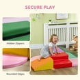 thumbnail image 6 of Qaba 6-Pieces Foam Climbing Blocks for Toddlers 1-3 Years, Soft Play Set for Climb and Crawl, Assorted, 6 of 9