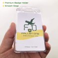 thumbnail image 4 of Clear ID Holder for Lanyard Hard Card Holder by Fallen One, Permanent Locking, Vertical, 2 Pack, 4 of 5