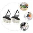 thumbnail image 3 of UPOUART 2Pcs Quick Draining Wicker Storage Basket Sink Sponge Holder Beige, 3 of 8