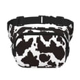 thumbnail image 1 of Fotbe Cow Skin 2 Cangurera Cuadrada con Estampado de Doble Capa, Bolsa de Cintura Ajustable Mini para Hombres y Mujeres, 1 of 9