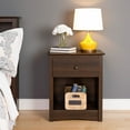 thumbnail image 1 of Prepac Fremont 1-Drawer Espresso Tall Nightstand, 1 of 5