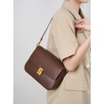 thumbnail image 2 of Bolso cuadrado pequeño de cuero genuino para mujer, bolso cruzado, bolso de hombro de piel de vaca de alta calidad, bolso de viaje para mujer, 2 of 5