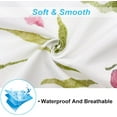 thumbnail image 3 of Watercolor Floral Shower Curtain Pink Floral Waterproof Washable Polyester Fabric Bathroom Shower Curtains with 12 Hooks for Bathroom 72x72 Inches, 3 of 5