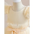 thumbnail image 5 of Bagilaanoe Girls Formal Dress Flying Sleeve A-line Princess Dresses 6-17T Kids Backless Tulle Dress for Wedding Birthday Party Gown, 5 of 9