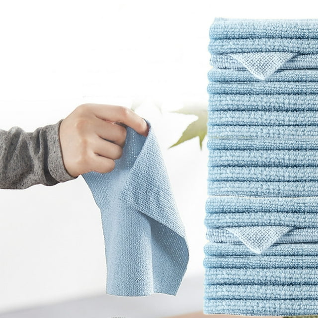 Fiudx Paquete de 20 Toallitas de Cocina Reutilizables, Superabsorbentes, de Secado Rápido, Sin Olor, Sin Pelusas, Antiadherentes, Lavables con Aceite, Multiusos, para Encimeras de Cocina y Lavavajill