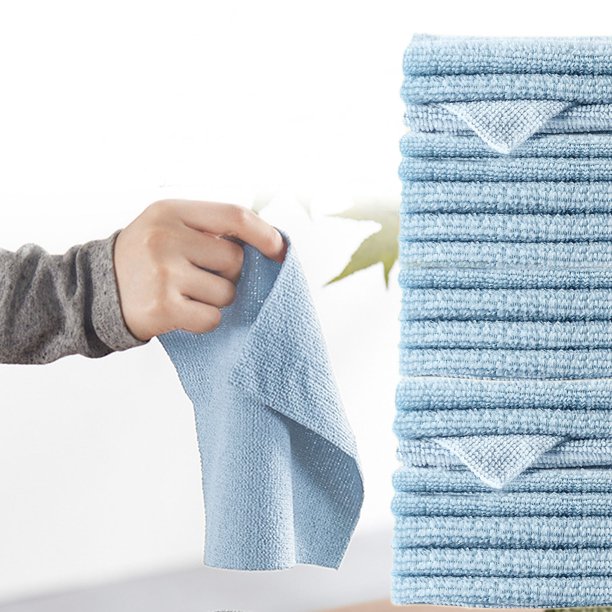 RKSTN drawer storage 20 Pack Kitchen Wipes - No Fluff - No Odor Reusable Wipes, Quality Wipes, Super Absorbent Cleaning Cloths, Non-Stick Oil Washable Quick Dry