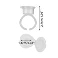 thumbnail image 3 of 50 Uds anillo taza a prueba de polvo desechable tatuaje pigmento taza a prueba de fugas suministros de tatuaje Ndcxsfigh Cuidado Belleza, 3 of 9
