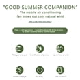 thumbnail image 6 of Needhep Household Ceramic Heaters Bladeless Floor Fans for Home,Small Battery Operated Fan Clearance, Electric Cooling Fan, Upgraded Room Cooler for Room Bed (A), 6 of 9