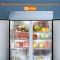 thumbnail image 5 of Coolski 54’’ Wide Commercial Freezer with 2 Door, Stainless Steel Reach-in Freezer Upright, 49 Cu.Ft Large Capacity ETL NSF Approved, 5 of 8