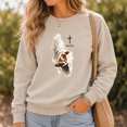thumbnail image 3 of Jollimate Reaching Hand of Jesus Sweatshirt, Jesus Is King Christian Pullover, Religious Crewneck for Women, 3 of 6