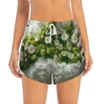 thumbnail image 2 of KLL Nature Hand Daisies Art Pattern Shorts Women,Athletic Shorts High Waisted Running Shorts Pocket Sporty Short Gym Elastic Workout Shorts-Medium, 2 of 7