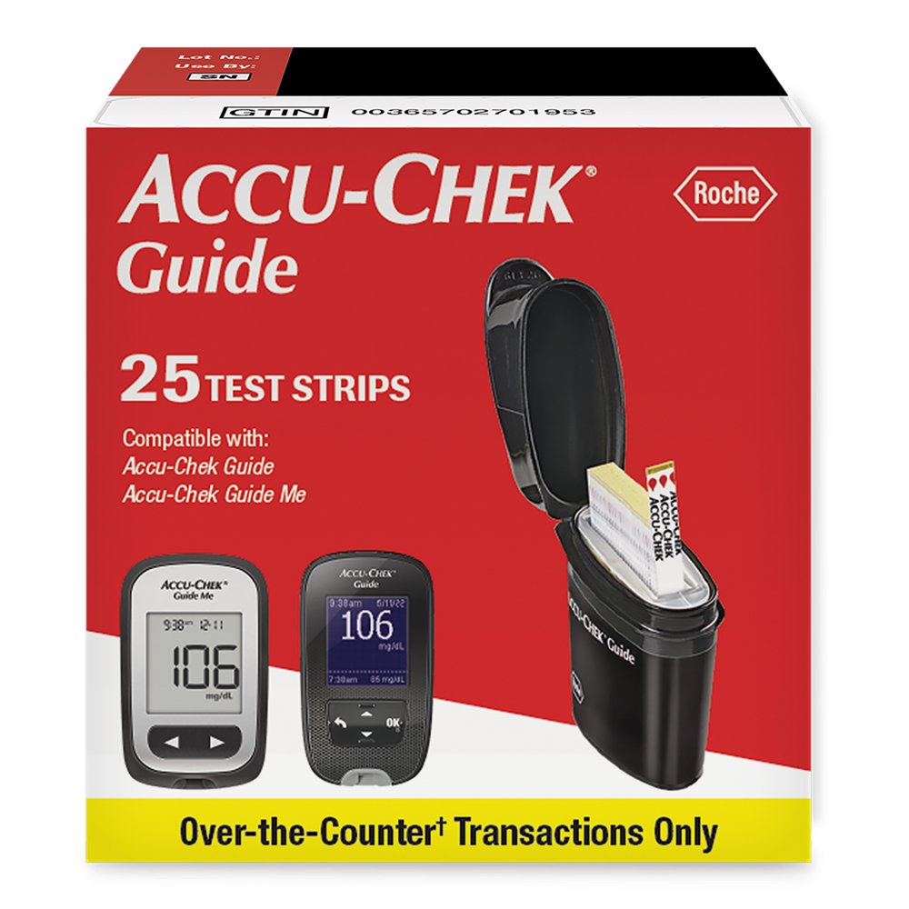 AccuChek Guide Test Strips, 25 Count