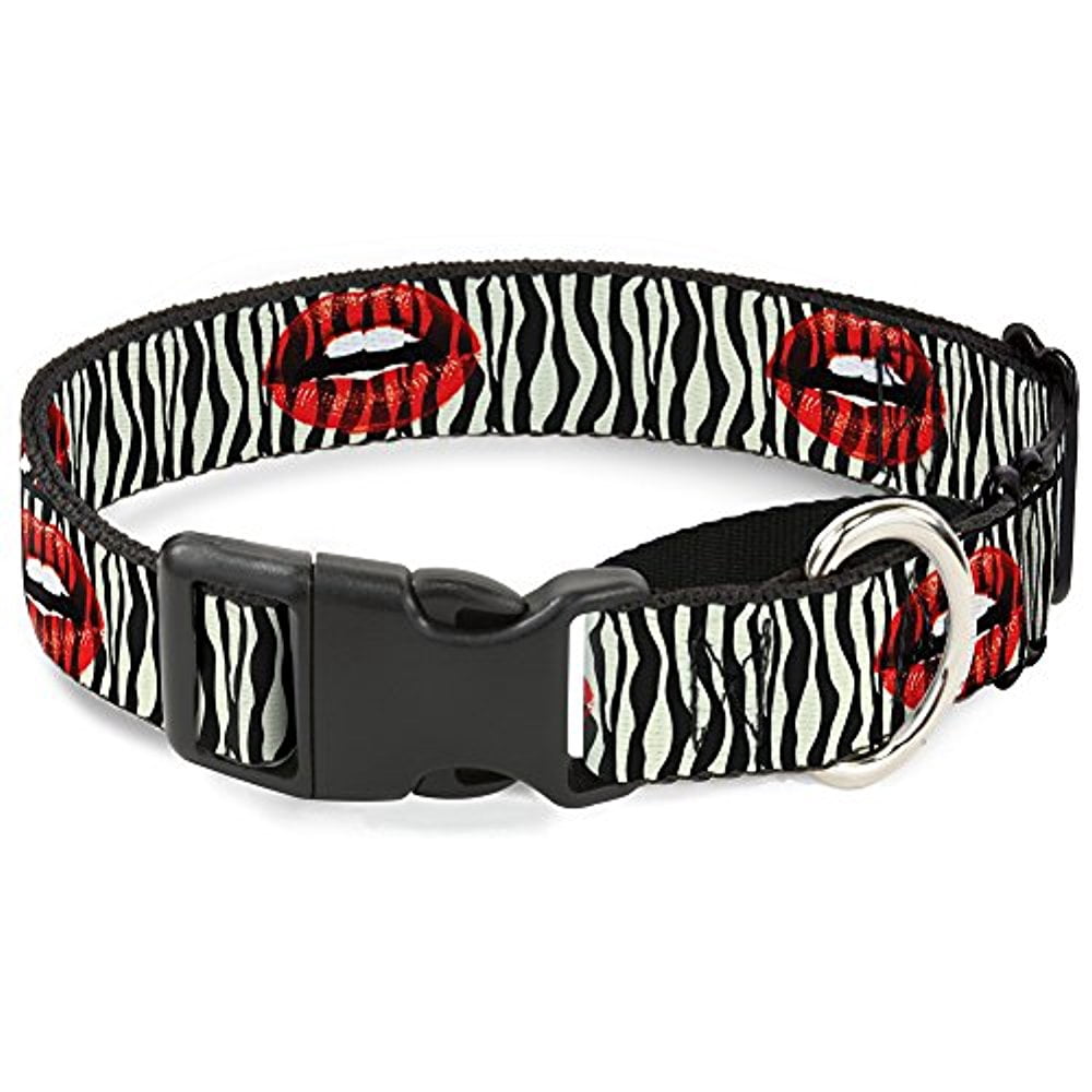 Buckle-Down MGC-W31356-L Mouth Zebra Martingale Dog Collar