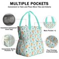 thumbnail image 3 of Ballerina Princess Pattern Drawstring Lunch Bag Women - Drawstring Lunch Bag Insulated for Work Office - Stain-Resistant Large Lunchbags for Women with Multi-Pockets, 3 of 6