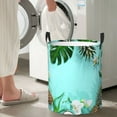 thumbnail image 5 of Fuzoiu Tropical Pineapple Print Circular Hamper,Laundry Basket with Handle,Collapsible Laundry,Dirty Clothes Storage Basket,for Bedroom Bathroom Dorm Living Room-Medium, 5 of 6