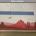 thumbnail image 6 of Ambesonne American Place Mats Set of 4, Country Music Guitar, Standard Size, Cream Red Blue, 6 of 6