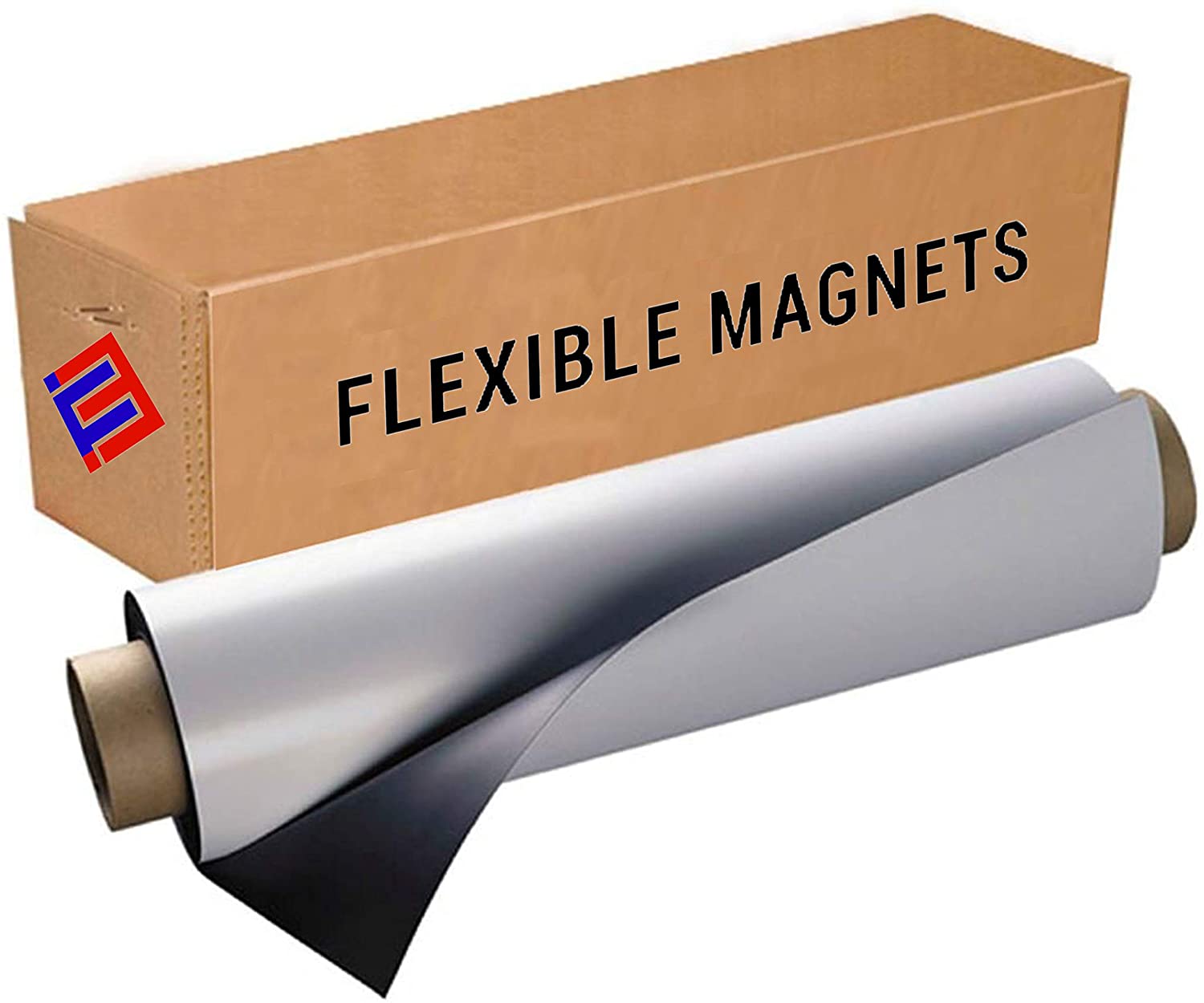 Dry Erase Magnetic Roll, Glossy White Write on/Wipe Off Magnet, 24