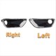 thumbnail image 3 of 1 Pair Front Bumper Fog Lamp Light Covers Bezel For Jeep, 3 of 5