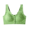 thumbnail image 4 of Zylarhe Bras for Women, Women’s Front Closure Push Up Lifting Seamless Shaping Back Smoothing Bra Wireless Women Bras plus Size Front Hook Green M, 4 of 8