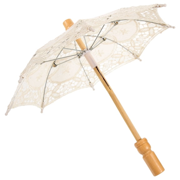 MLINS Assorted Color Lace Umbrella for Wedding Photo Props with Comfortable Grip and Artistic Design