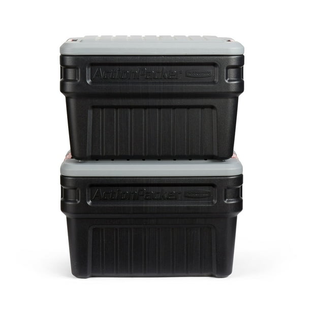 Rubbermaid 24 Gal Lockable Bin (2) - Walmart Business Supplies