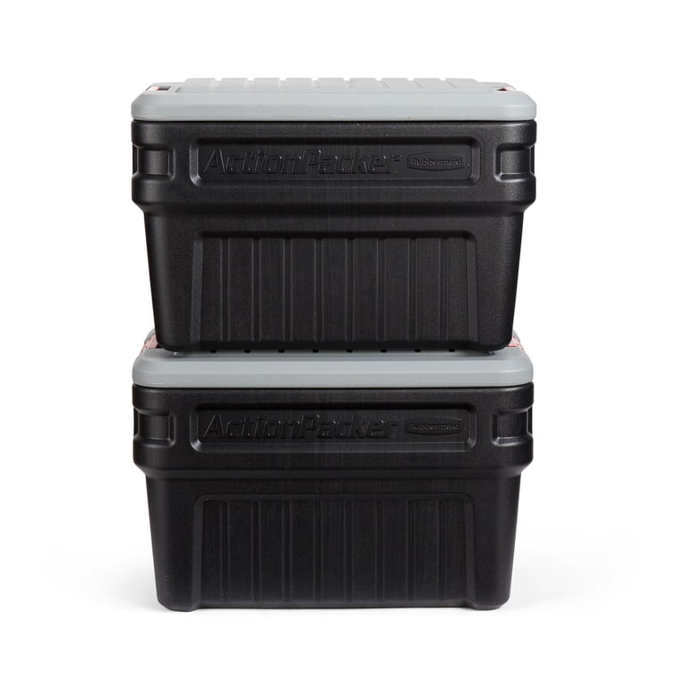 Free Shipping! Rubbermaid Large 24 Gal Totes, Tough Heavy Duty Lid
