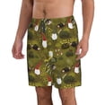 thumbnail image 2 of Naloa Gnomes Playing in the Garden Men's Beach Shorts, Surfing shorts, Swim trunks, Quick Dry Swim Trunks for Surfing Beach Fun - XX-Large, 2 of 9