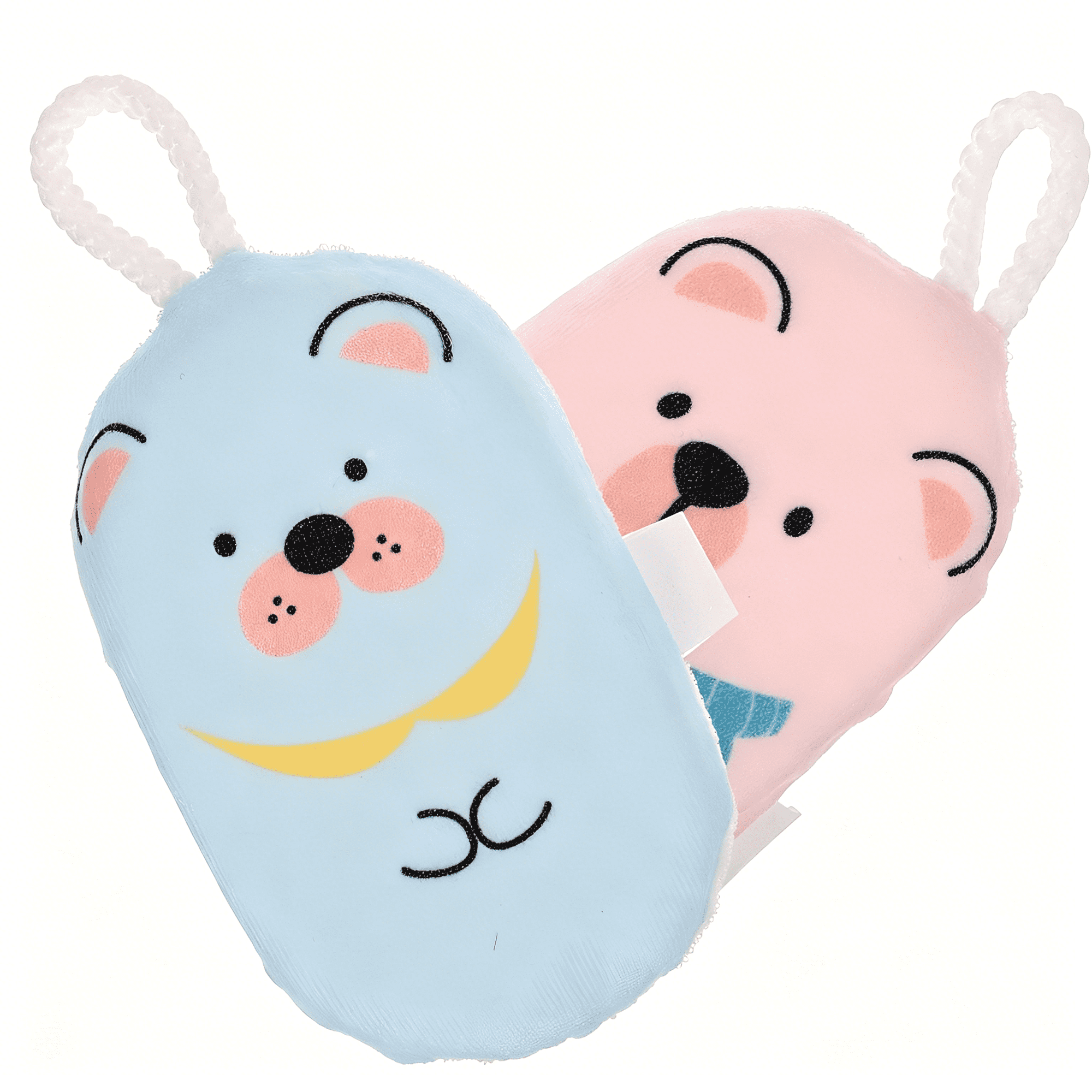 ACDANC 2026 New 2Pcs Baby Bath Sponges Toddler Bath Scrubbers Lovely Kids Shower Scrubbers for Gentle Cleaning, Baby Showers, Sensitive Skin, Bath Time Fun, Daily Use, Soft Exfoliation.