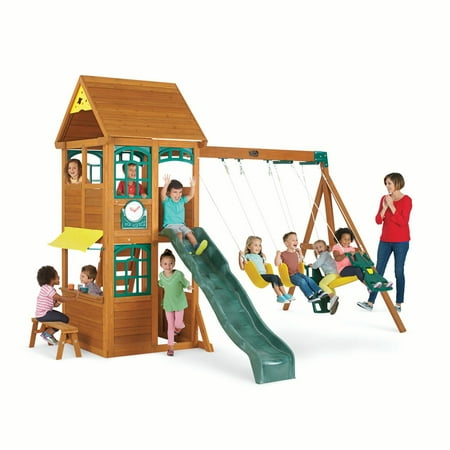 Big Backyard Brooksville Swing Set By Kidkraft Walmart Com