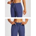 thumbnail image 4 of baleaf Women's Hiking Shorts Quick Dry Lightweight Capris Estate Blue L, 4 of 6