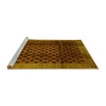 thumbnail image 2 of Ahgly Company Machine Washable Indoor Rectangle Abstract Yellow Contemporary Area Rugs, 5' x 7', 2 of 4