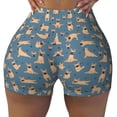thumbnail image 2 of Fotbe French Bulldog Yoga Shorts Sin Costuras – Shorts Deportivos de Cintura Alta para Mujer, Elásticos para Gimnasio, Yoga, Running o Ciclismo-Medium, 2 of 8