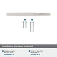 thumbnail image 3 of Amerock Cyprus 3-3/4 inch (96mm) Center-to-Center Polished Nickel Cabinet or Furniture Pull, 25 Pack, 3 of 3