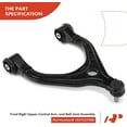 thumbnail image 3 of A-Premium Front Right Passenger Upper Control Arm Compatible with Tesla X 2016 2017 2018 2019 2020 2021, 3 of 9