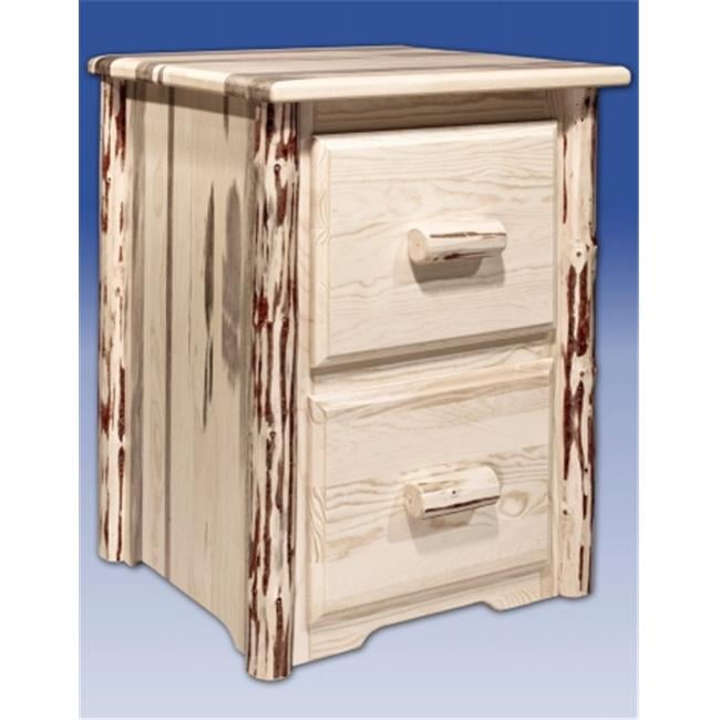 Montana Collection 2 Drawer File Cabinet, Ready to Finish