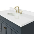 thumbnail image 4 of Ariel Hamlet 49 In. Oval Sink Vanity With White Quartz Countertop In Midnight Blue, 4 of 11