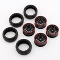 thumbnail image 4 of Yosoo? 4PCS RC Racing Rubber Tires Fit HSP HPI 9068-6081 1/10 Car On Road Wheel Rim, 4 of 7