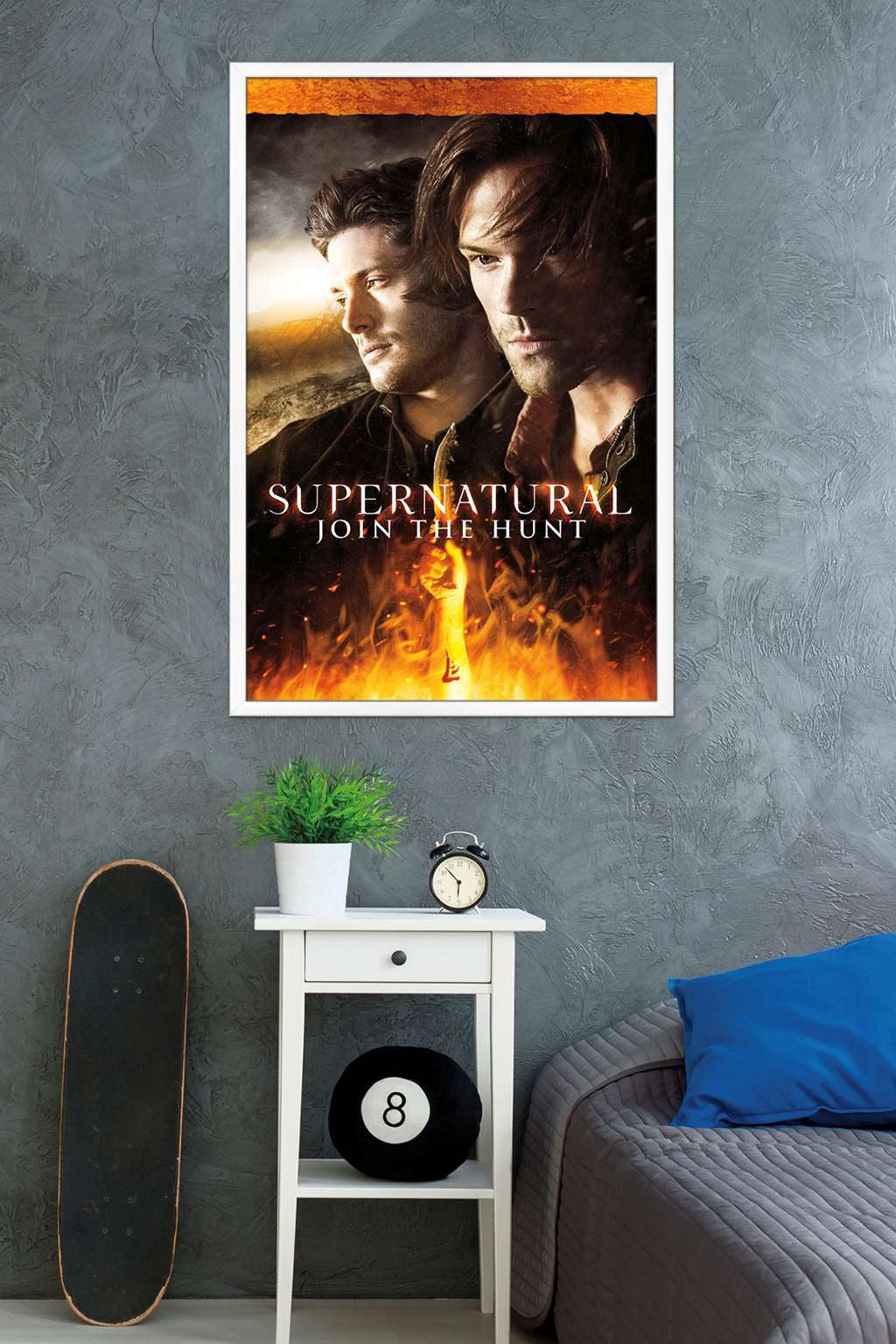 Supernatural - Fire Wall Poster, 22.375" x 34", Framed