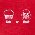 thumbnail image 3 of CafePress - Cake Or Death - Womens Football Shirt, 3 of 4