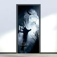 thumbnail image 1 of Halloween Party 3d Horror Ghost Wall Decals Scary Door Sticker Removable Murals Wallpaper Decor, 1 of 4