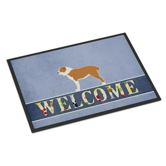 18 x 27 in. Central Asian Shepherd Dog Welcome Indoor or Outdoor Mat