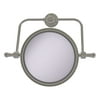 Retro Dot Collection Wall Mounted Swivel Make-Up Mirror 8 Inch Diameter with 3X Magnification