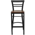 thumbnail image 3 of Home Square 29" Ladder Back Metal Stool in Cherry - Set of 3, 3 of 5