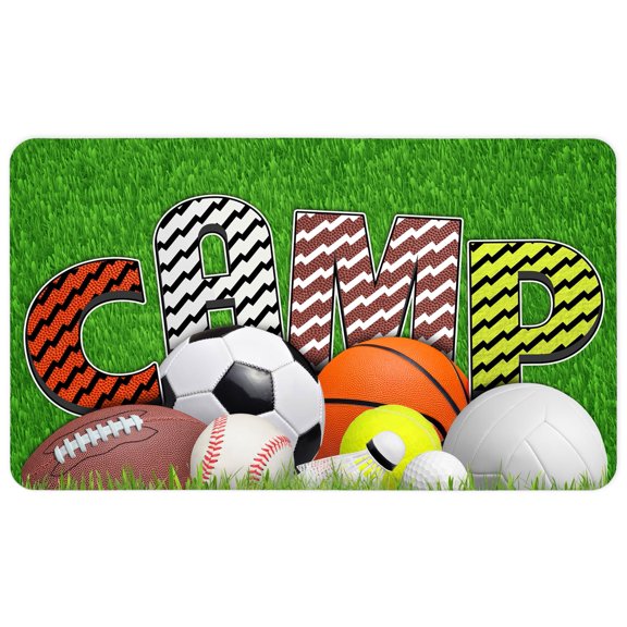 GILBIN'S Super Soft and Comfy Floor Mat Bunk Camp Floor Mats (Sports Balls)